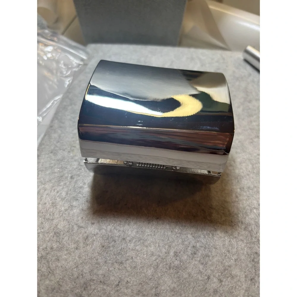 #2. Wide Geometric Metallic Cuff Bracelet